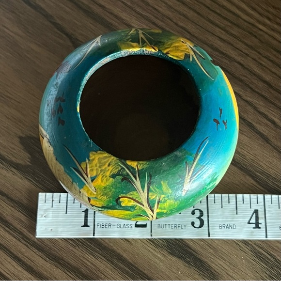 Hand Painted Wooden Planter - Picture 7 of 9